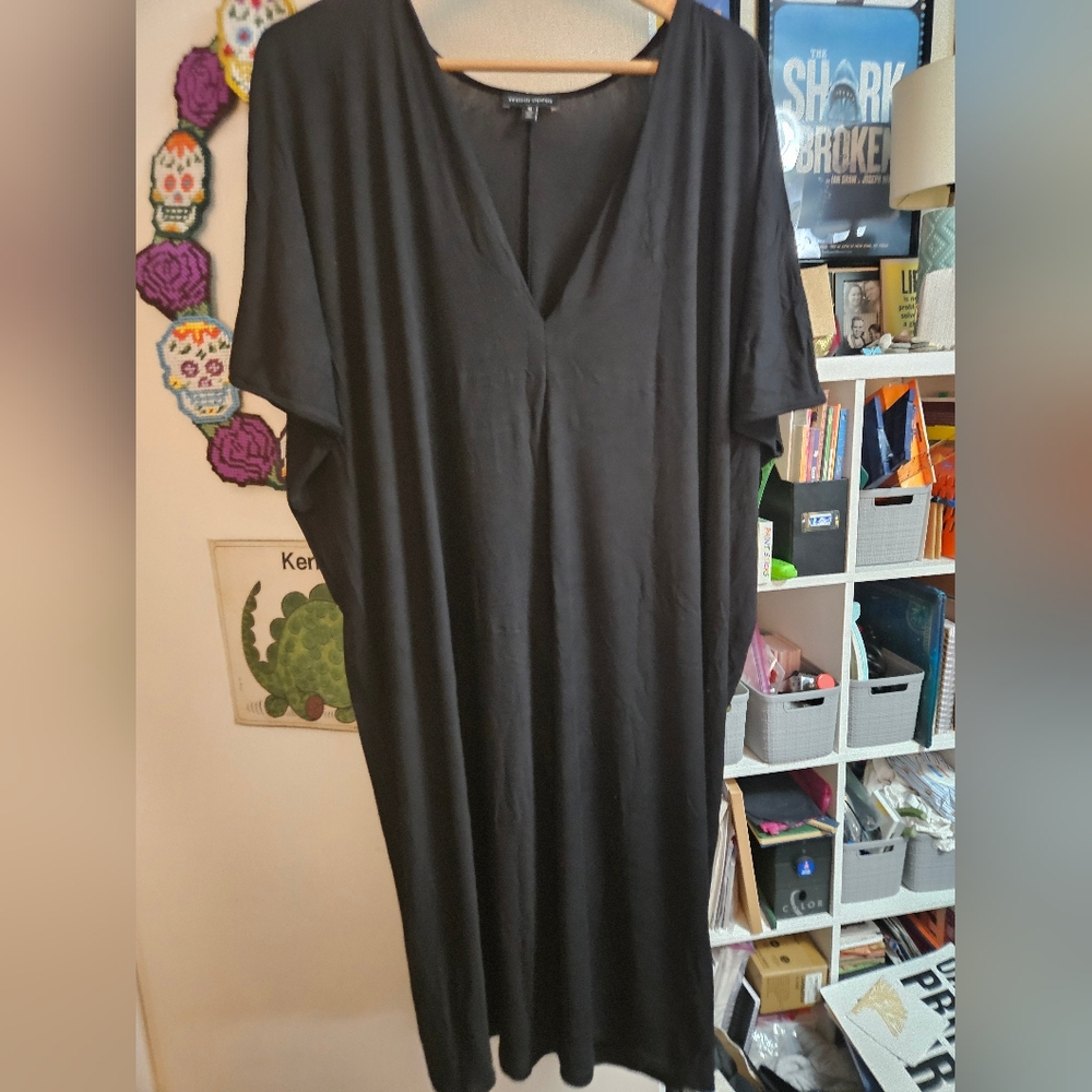 Universal Standard Liquid Jersey Teresa Dress, Black, M